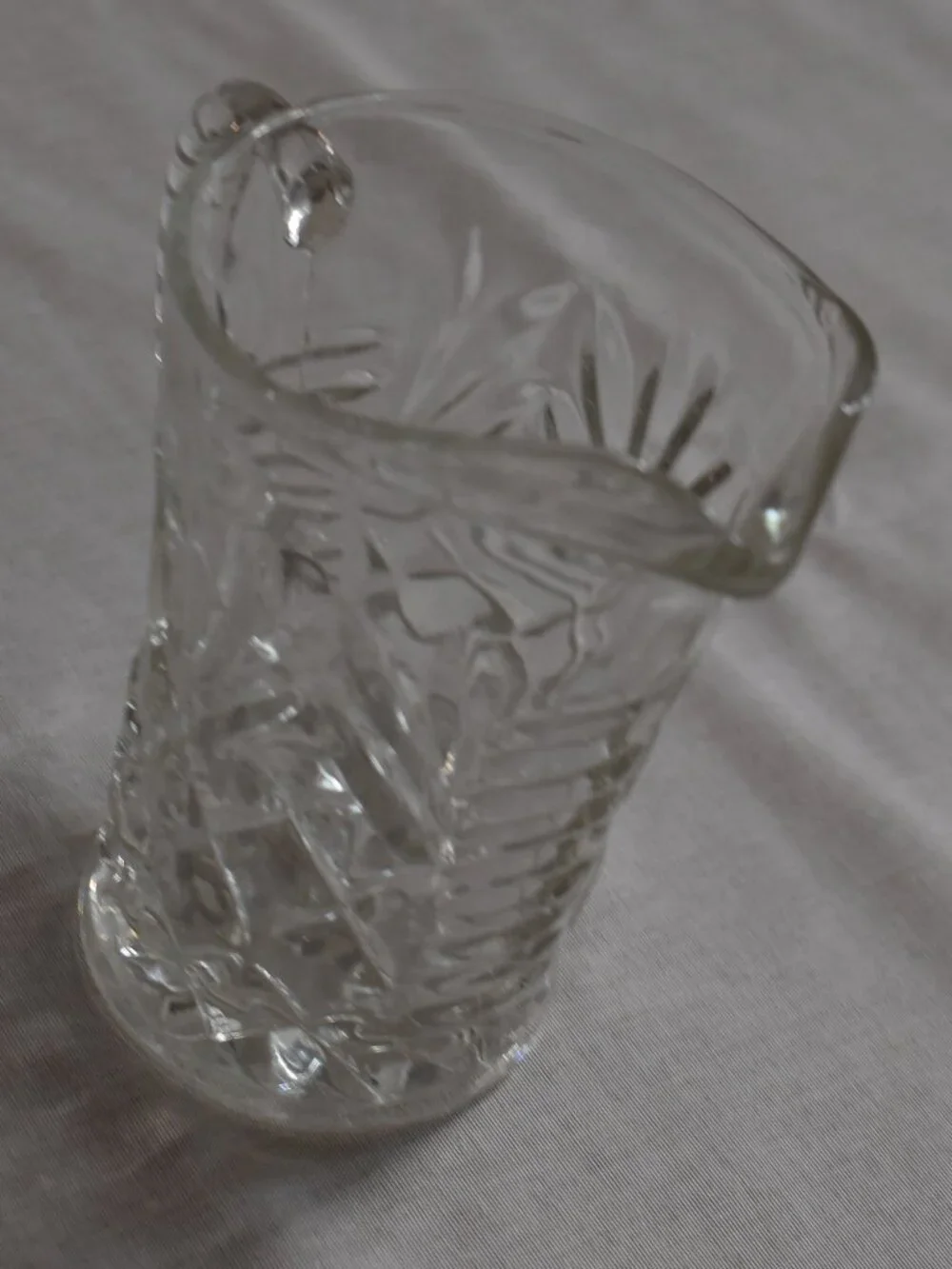 Vintage Anchor Hocking Pineapple Pattern Creamer Pitcher